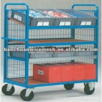 Electro Galvanized collapsible tall storage shelving on wheels with reasonable price in store(manufacturer)